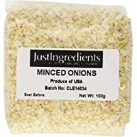 Los mejores  - JustIngredients Essential Minced Onion Cebolla Picada - 5 Paquetes de 100 gr - Total: 500 gr